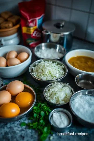 Spicy Omelette Curry: A Tasty Twist on Tradition ingredients