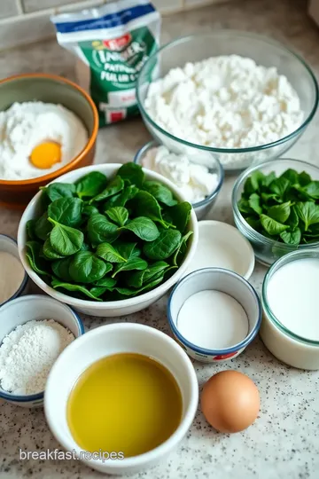 Spinach-Infused Pancakes Delight ingredients