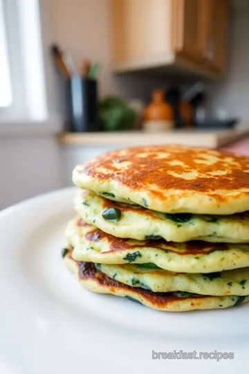 Spinach-Infused Pancakes Delight steps