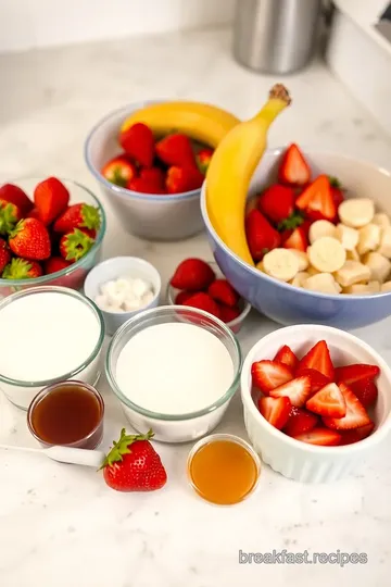 Blend Strawberry Banana Smoothie Delight ingredients