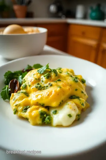 Super Eggy Scrambled Eggs with Oregano Pesto steps