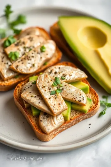 Sardines on Toast with Avocado presentation