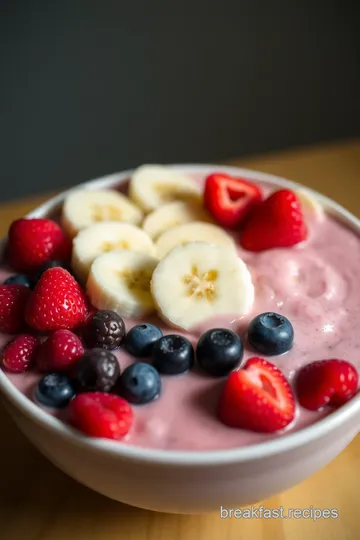 Tropical Mango Sunrise Smoothie Bowl presentation