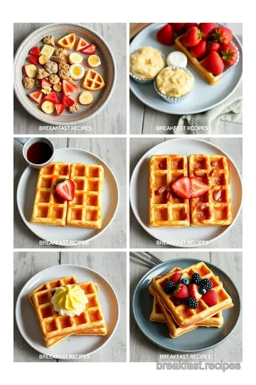 Colorful Waffles Recipe steps