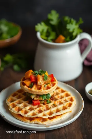 Waffle-Cooked Uttapam with Veggies Delight steps