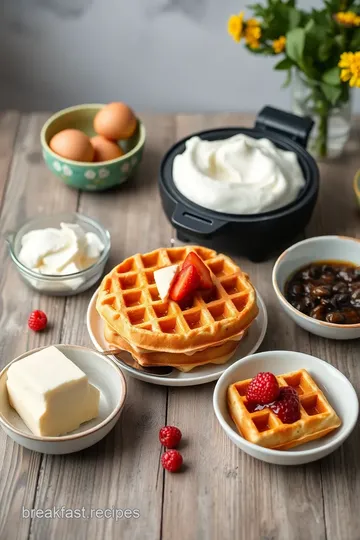 Fluffy Waffles Recipe ingredients