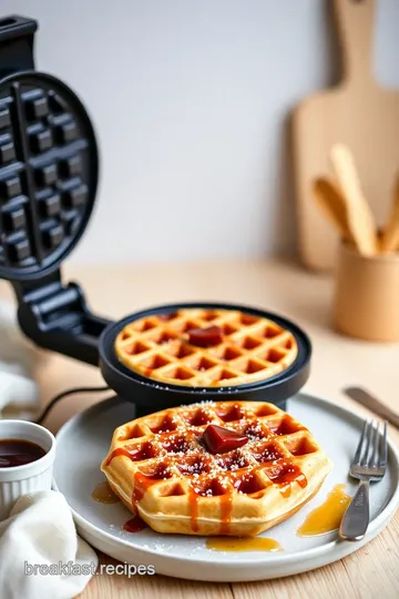 Fluffy Waffles Recipe presentation