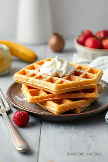 Best Homemade Waffle Recipe presentation