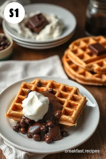 Fluffy Whole Wheat Chocolate Waffles steps