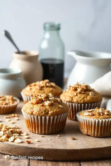 Wholesome Oat Muffins with Crunchy Topping ingredients