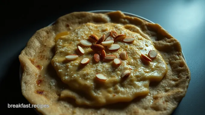 Almond Paste Paratha Delights